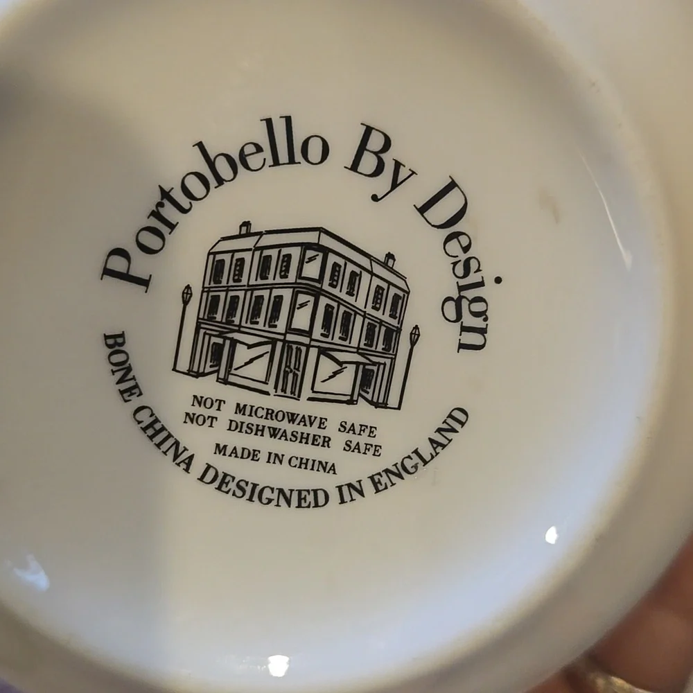 Portobello by Design Bone China Floral Print/Gold Rim Mug - Picture 6 of 7